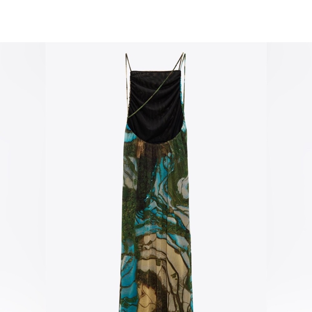 Zara printed Tulle Dress - Size medium NWT - Picture 4 of 4